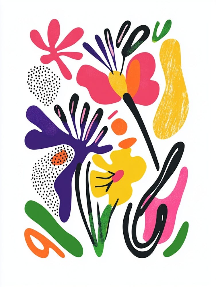 Abstract Floral Painting 10