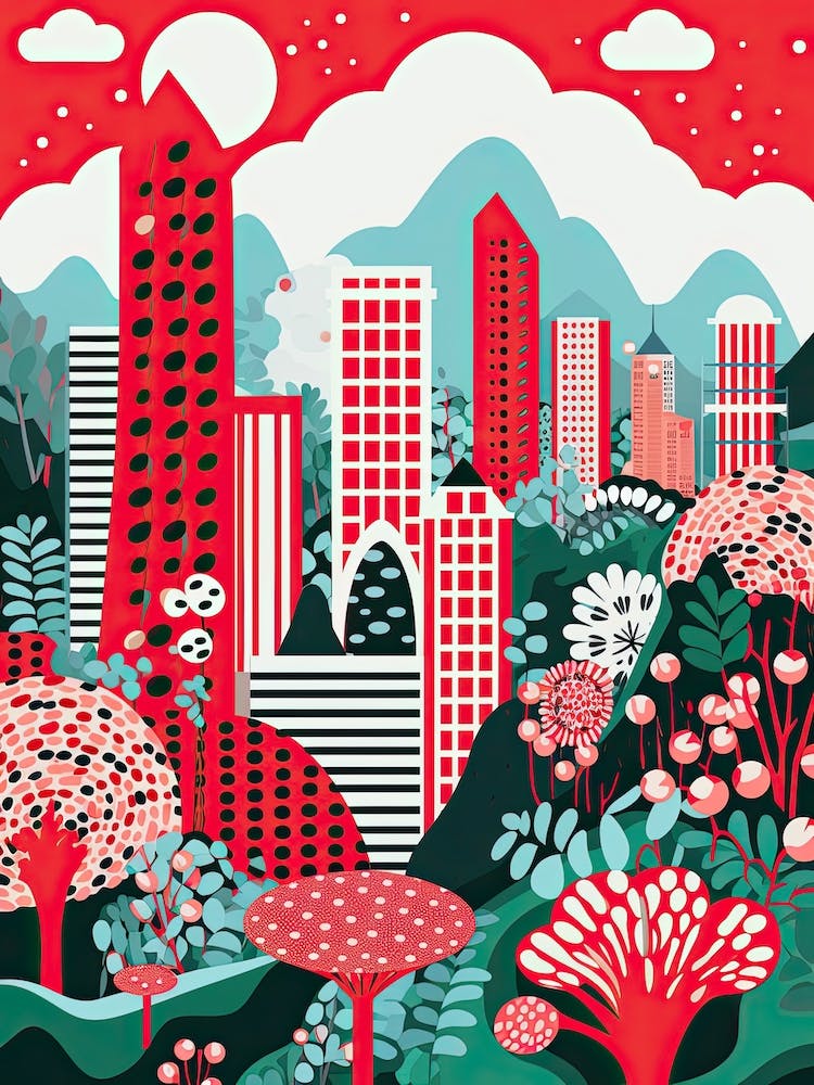 Hong Kong, Illustration In The Style Of Pop Art 1