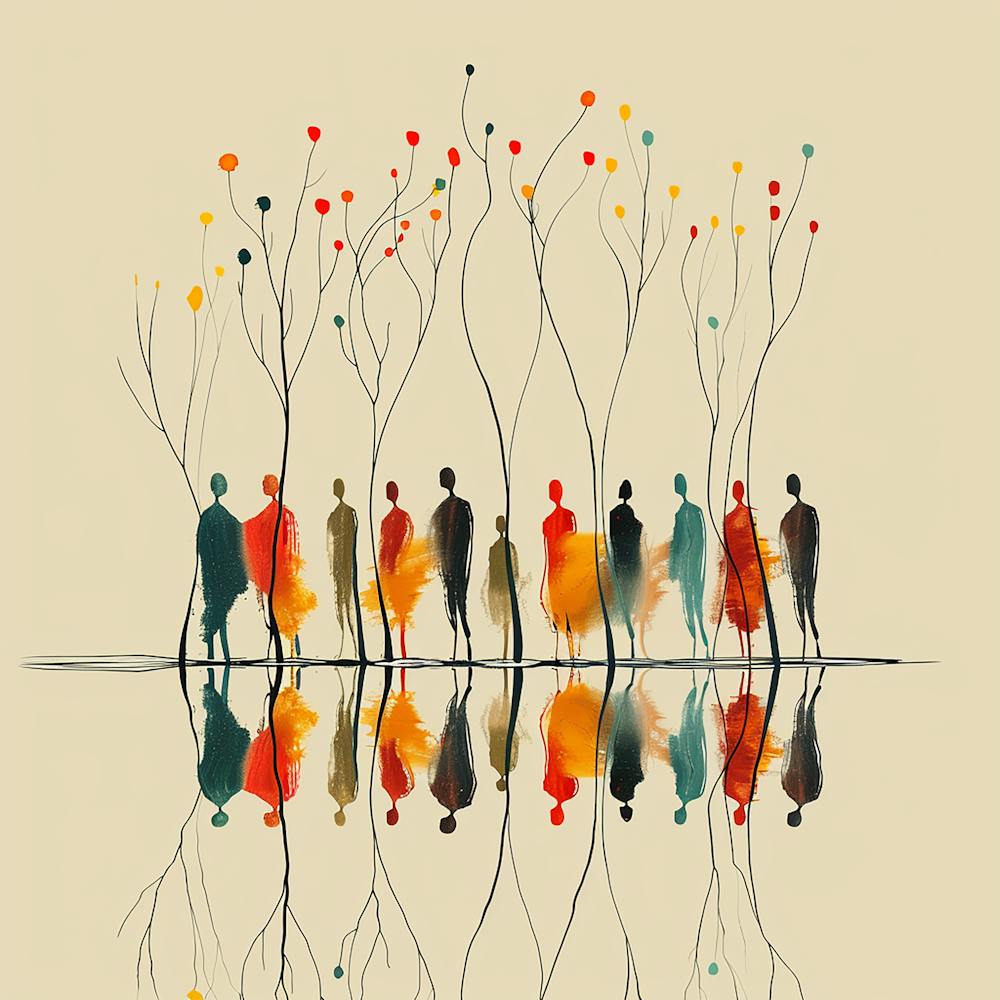 Colourful people  - line art, reflection art, city wall art, colorful wall art, home decor, minimal art, modern wall art, wall art, wall decoration, wall print colourful wall art, decor wall art, digital art, digital art download, interior wall art, downloadable art, eclectic wall, fantasy wall art, home decoration, home decor wall, printable art, printable wall art, wall art prints, artistic expression, contemporary, modern art print,