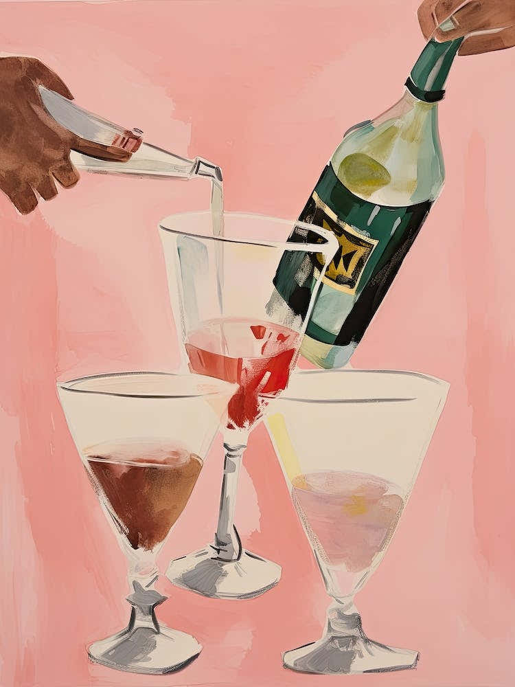 Watercolor Cocktails
