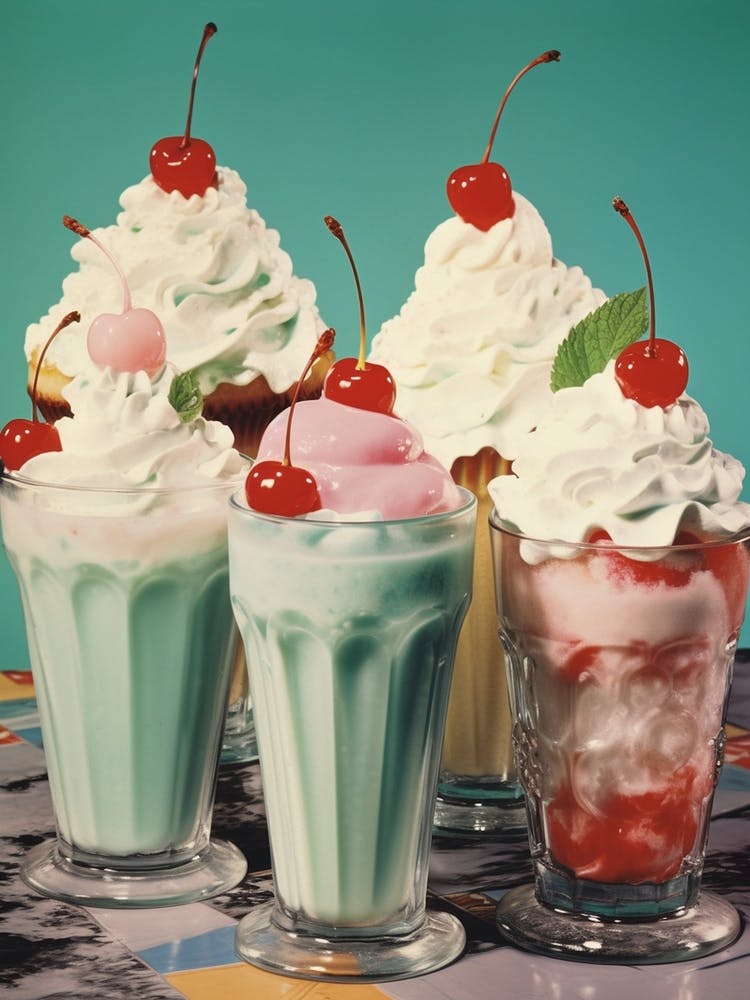 Vintage Ice Cream Sundae Photography Style 2