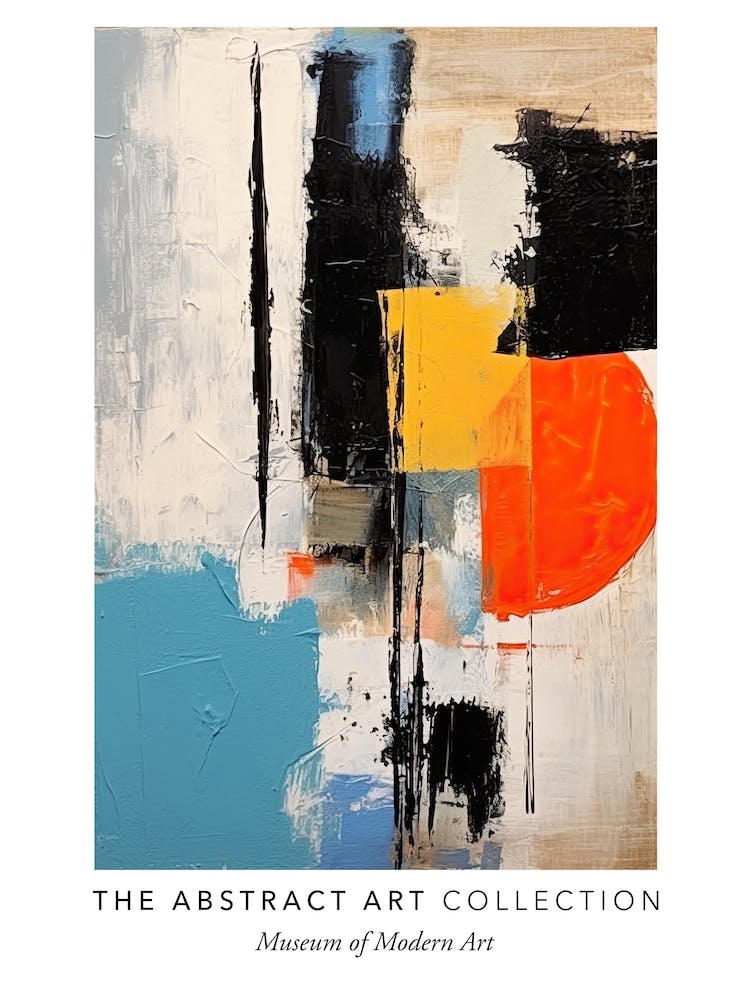 Colourful Abstract Painting 2 Exhibition Poster