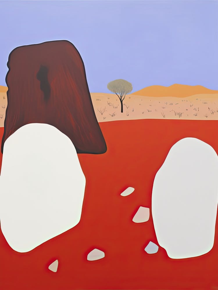 Great Victoria Desert   Australia, Contemporary Abstract Illustration 2
