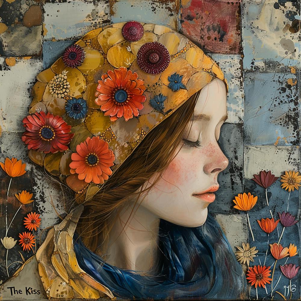 Girl With Flowers - city wall art, colorful wall art, home decor, minimal art, modern wall art, wall art, wall decoration, wall print colourful wall art, decor wall art, digital art, digital art download, interior wall art, downloadable art, eclectic wall
