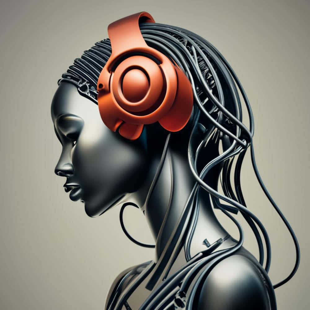 Woman With Headphones 57