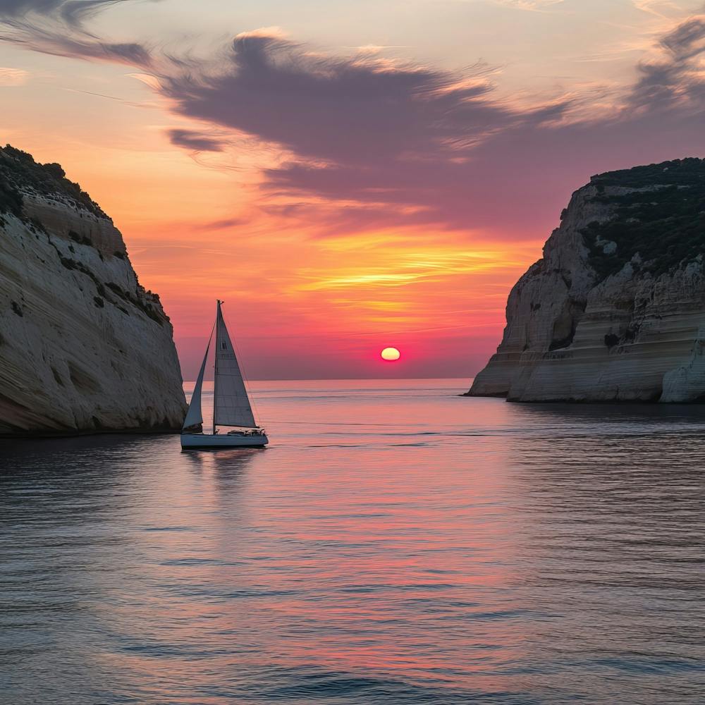 Sunset In Crete