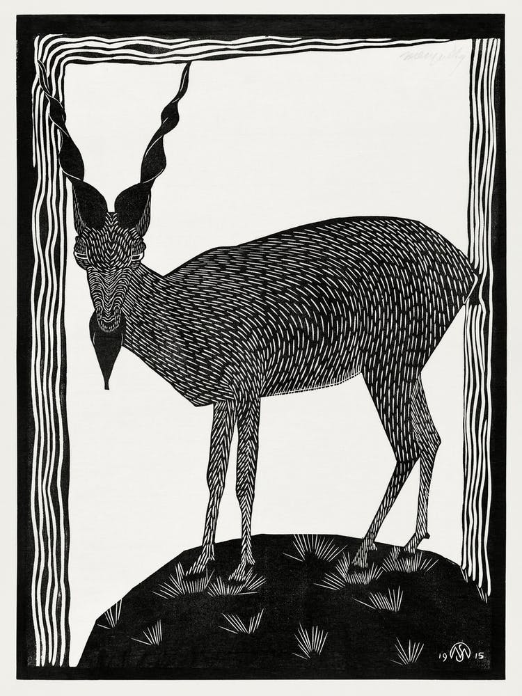 Markhor Goat (1915), Samuel Jessurun