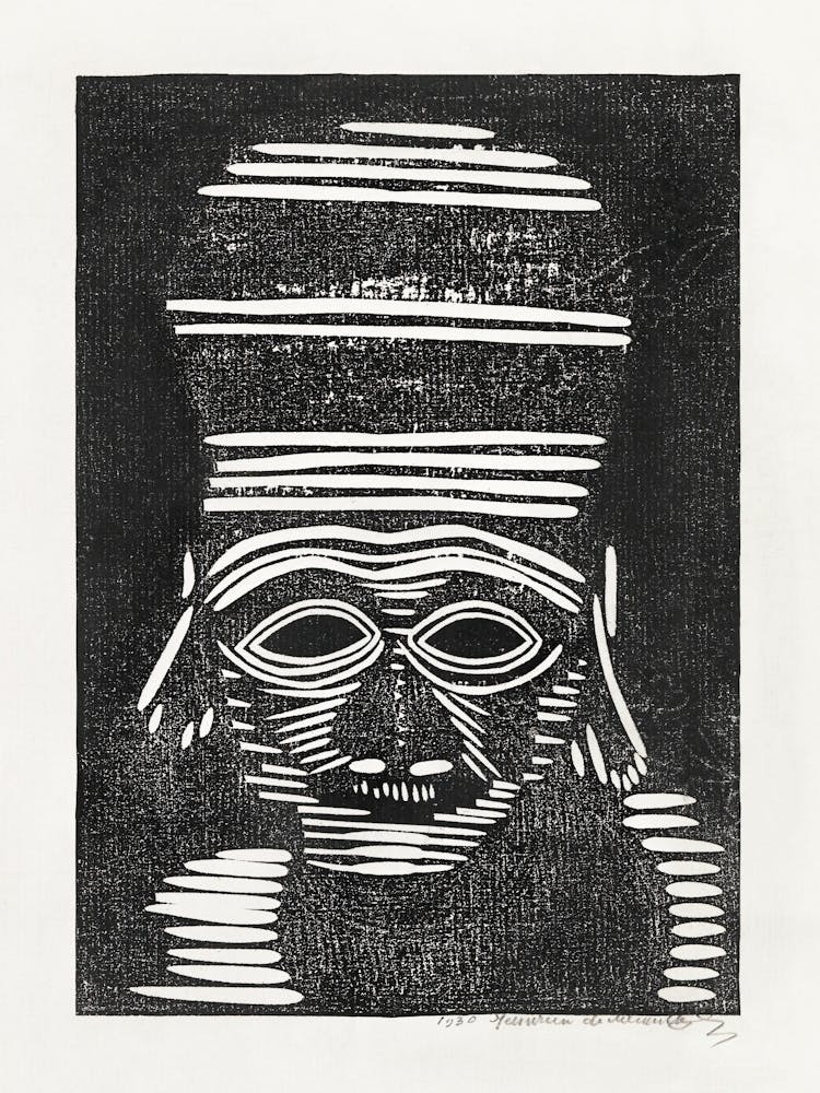 Fantastical Head (Fantasie Kop) (1930), Samuel Jessurun