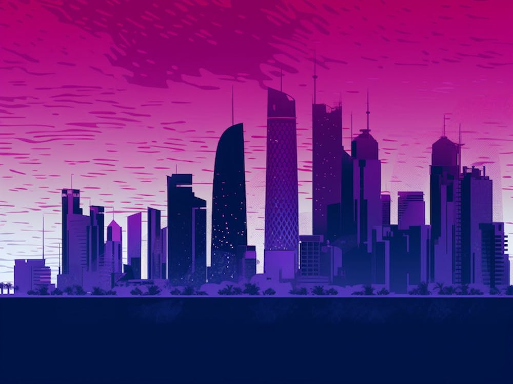 Doha Skyline Skyline 