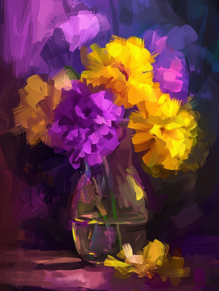 Carnations In A Vase 4