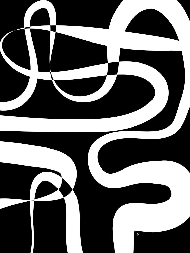 Abstract Black Maze