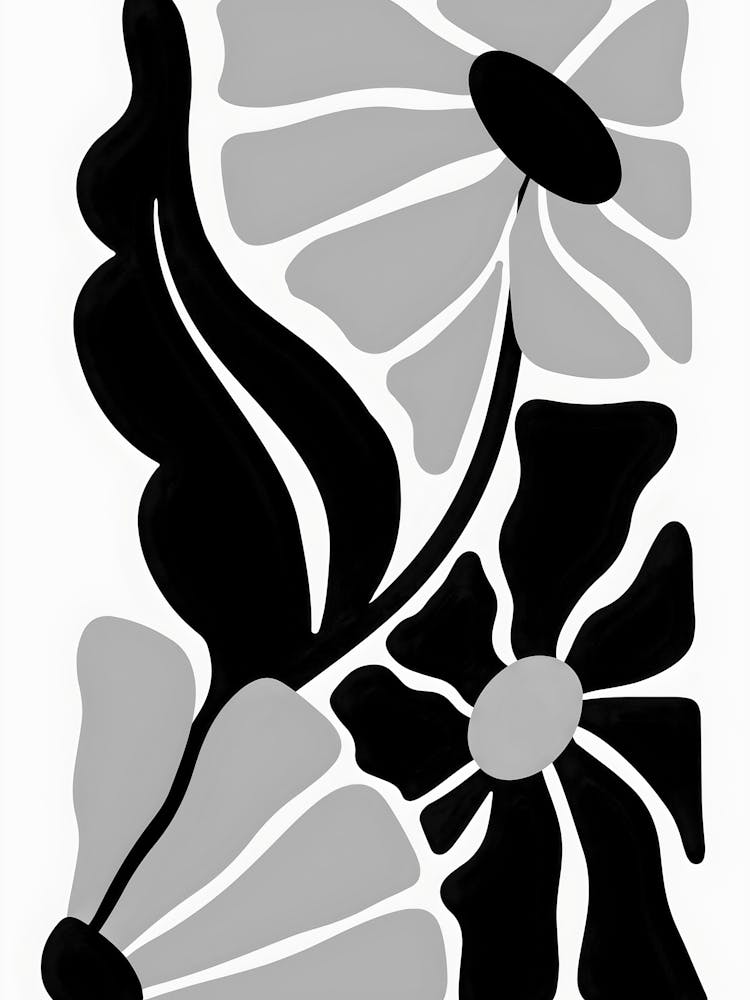 Black And White Flower 63