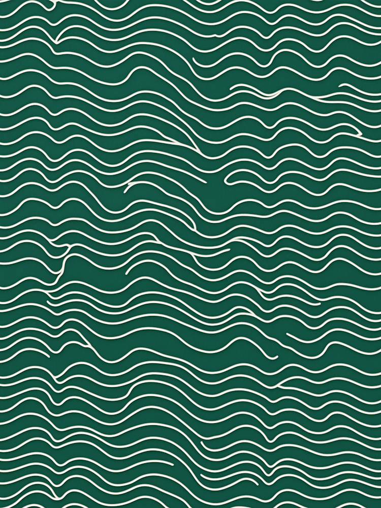 Teal & White Pattern no4