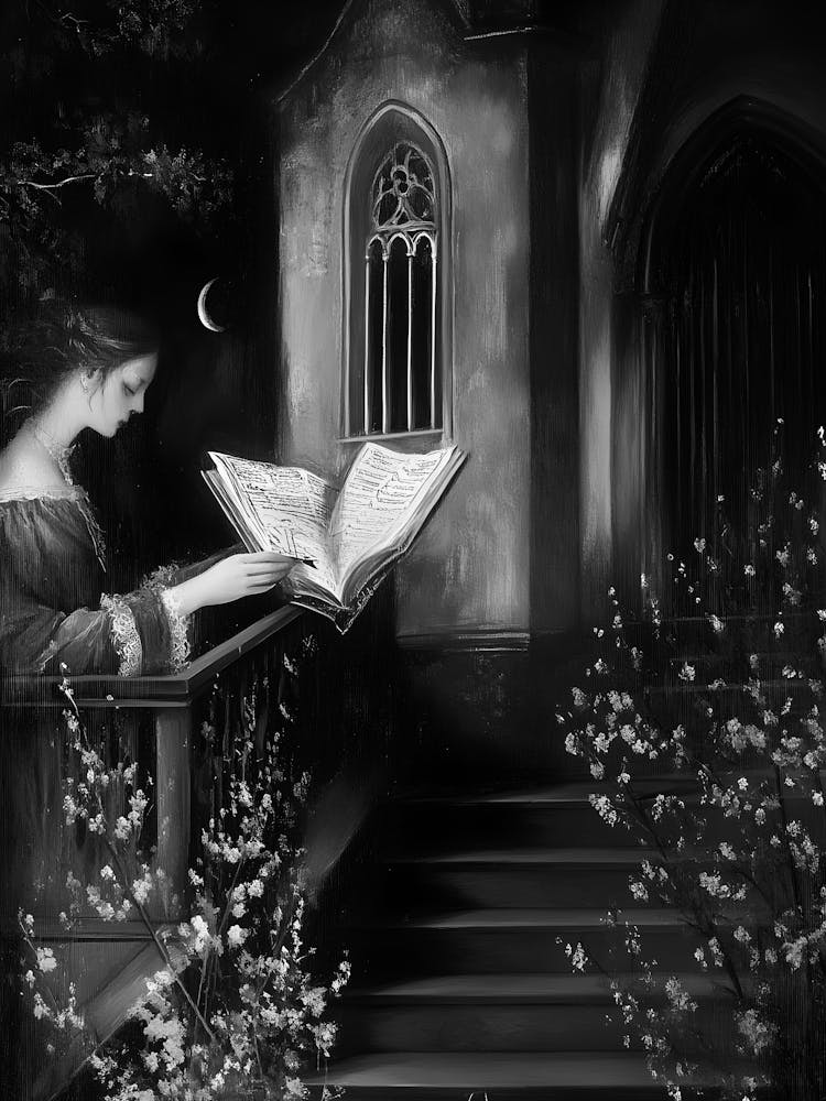 Girl Reading A Book