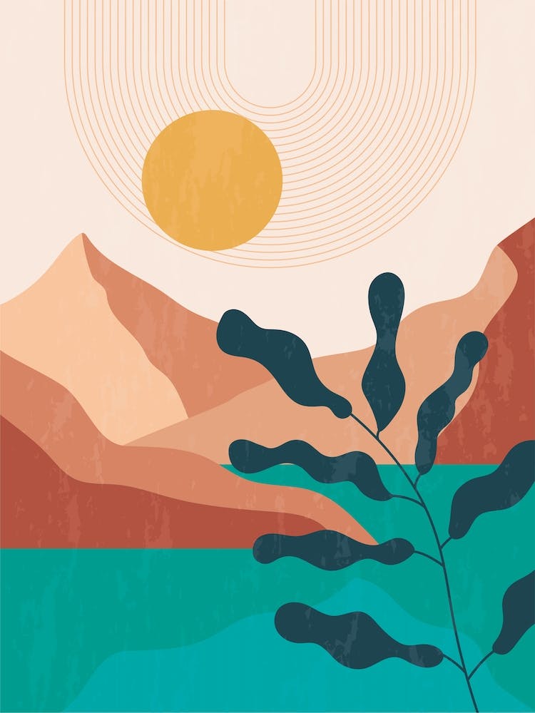 Abstract Landscape Painting