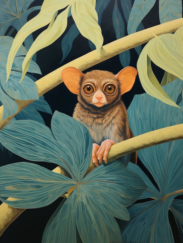 Tarsier 2 Tropical Animal Portrait