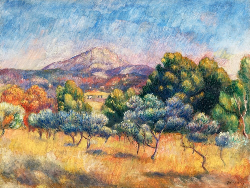 Montagne Sainte Victoire, Pierre Auguste Renoir