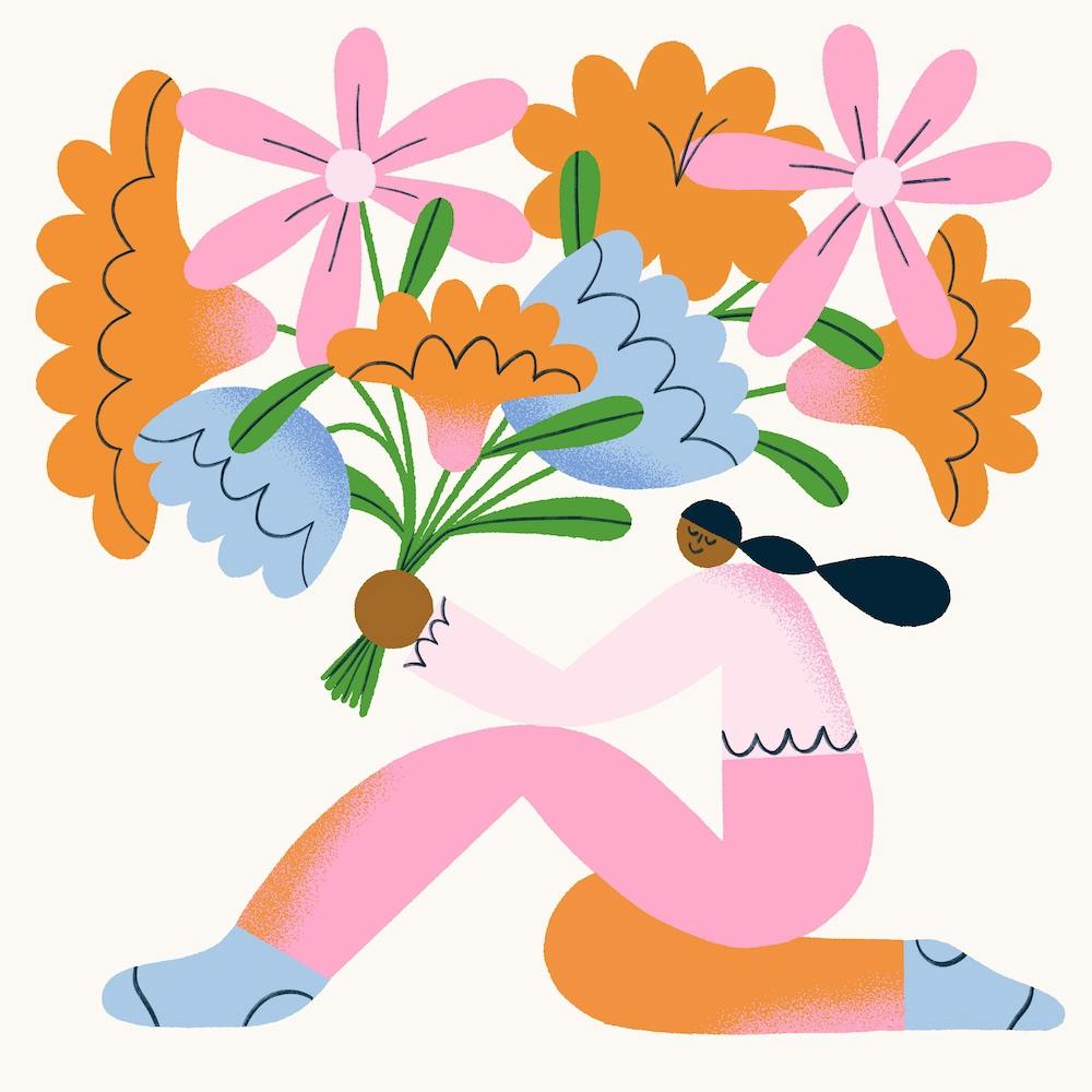 A Bouquet Of Flowers Square