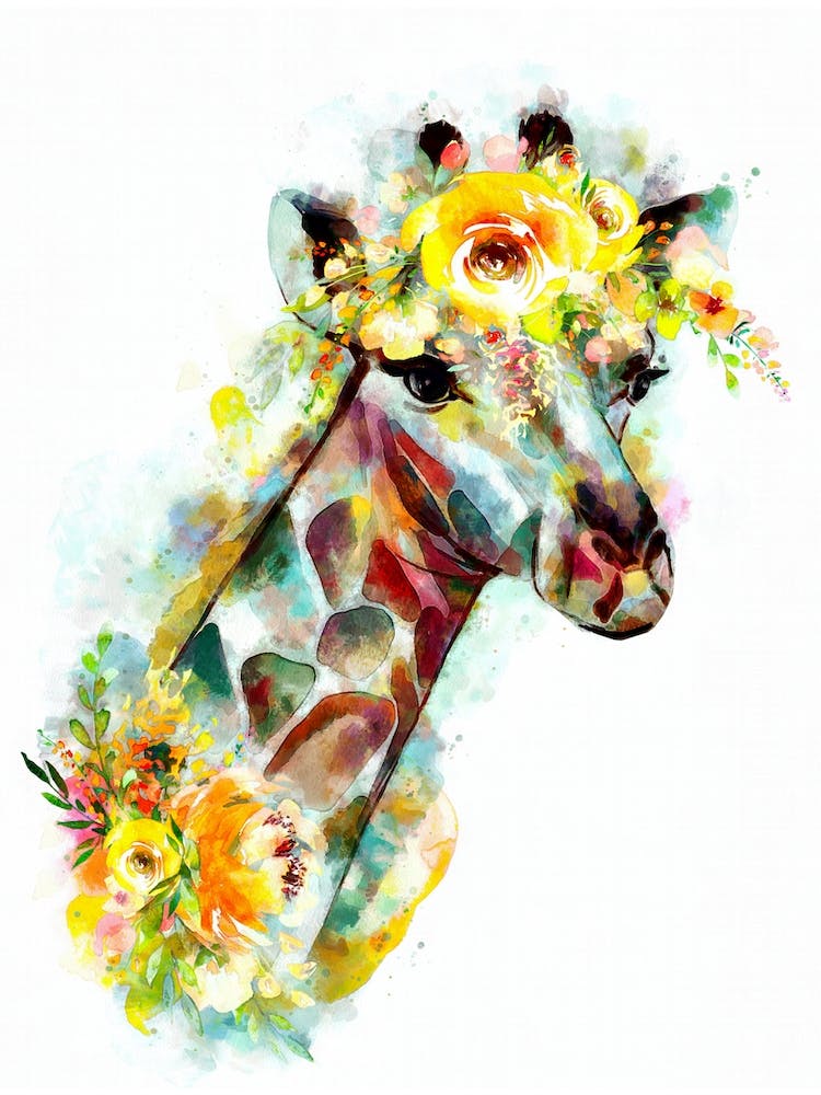 Girraffe Watercolor