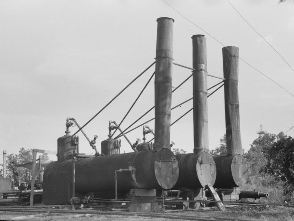 Untitled Photo, Possibly Related To Boilers In Oil Field, Seminole, Oklahoma By Russell Lee
