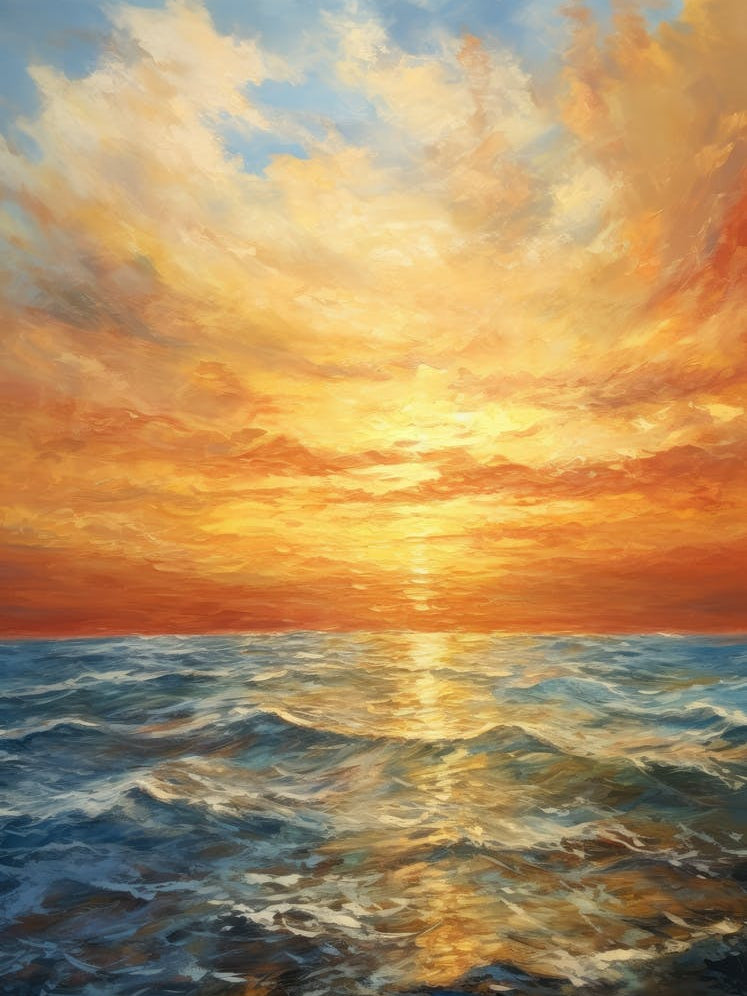 Sunset Over The Ocean 24