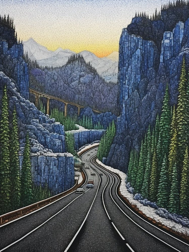 Snoqualmie Pass Retro Pop Art 24