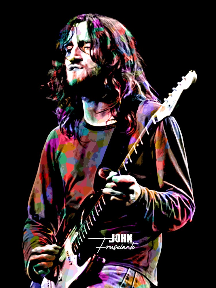 John Frusciante American Musician in Colorful