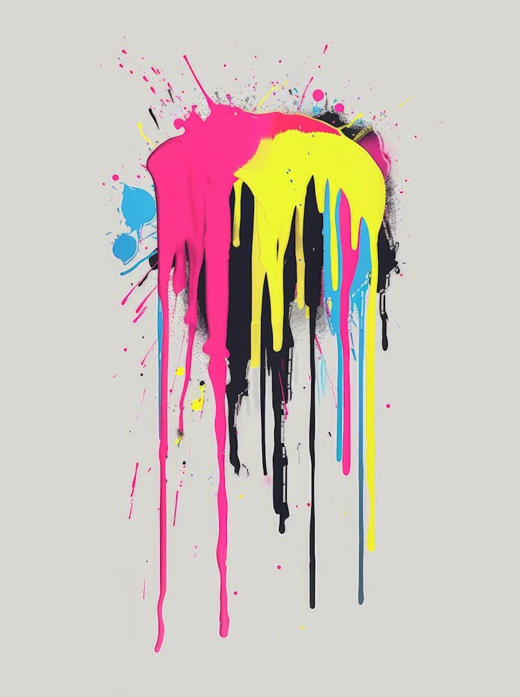 Dripping Ink Art Print by Moving Clouds Art – Fy!