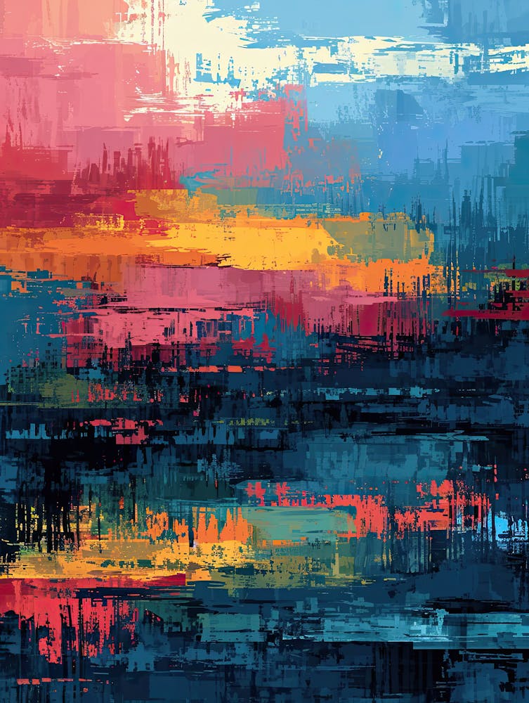 Abstract Painting | Pixel Art Series 1
