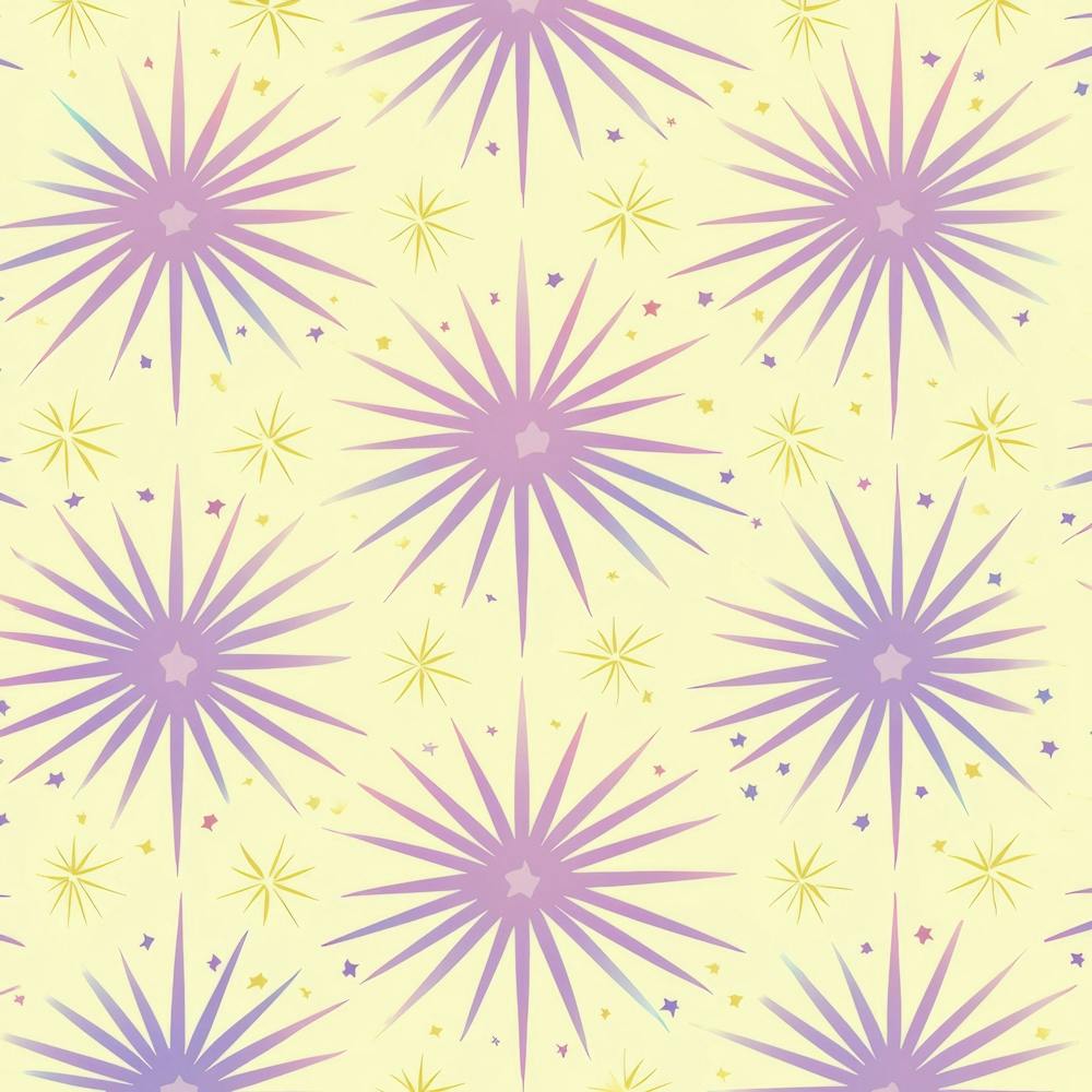 Starbursts.Generated AI. Wall