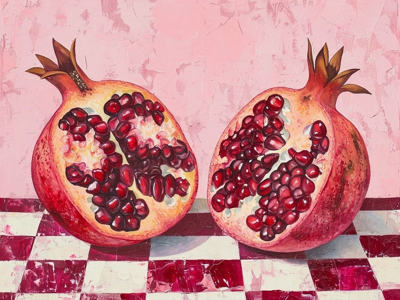 Pomegranate Pink Checkerboard 1