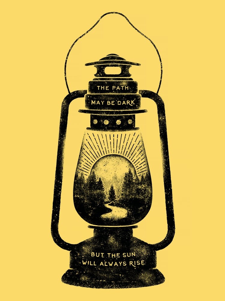 Vintage Lantern Outdoors Sun Camp