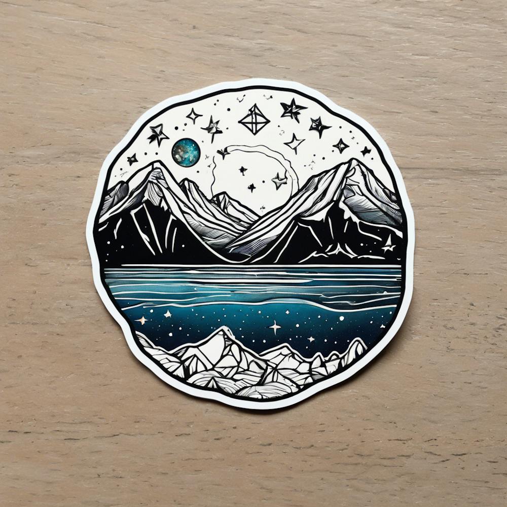Berge und Sterne
