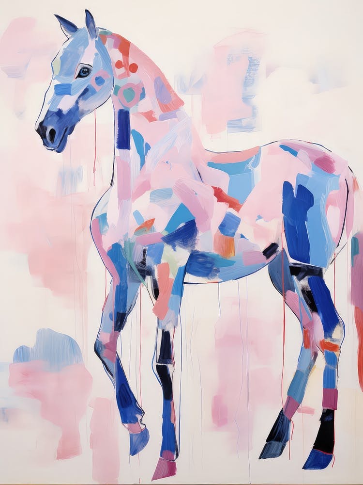 Playful Illustration Of Horse For Kids Room 2