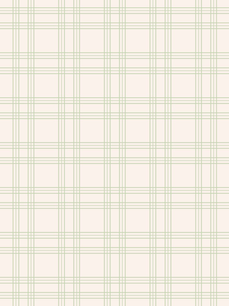 Pastel Green And Cream Gingham