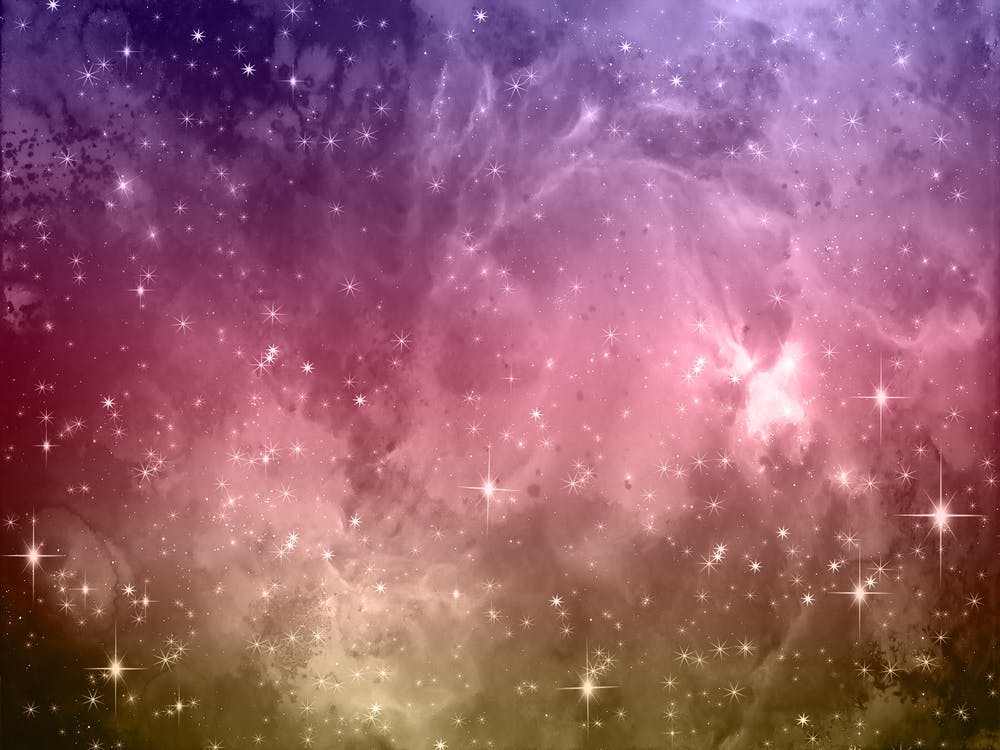 Yellow, Pink, Purple Galaxy Space Background