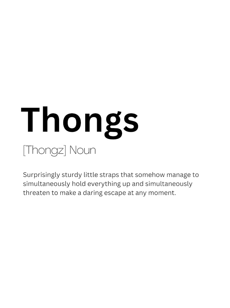 Thongs Definition Meaning