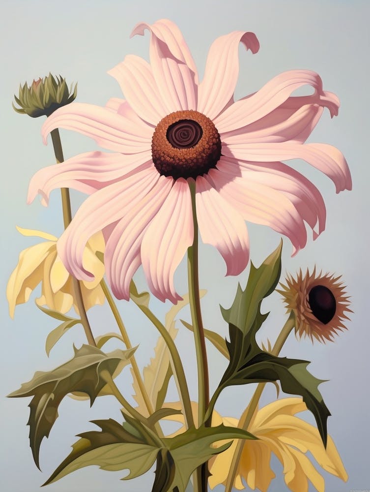 Floral Illustration Black Eyed Susan 1