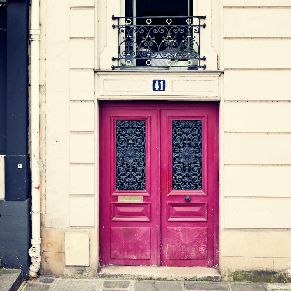 Paris Hot Pink Door