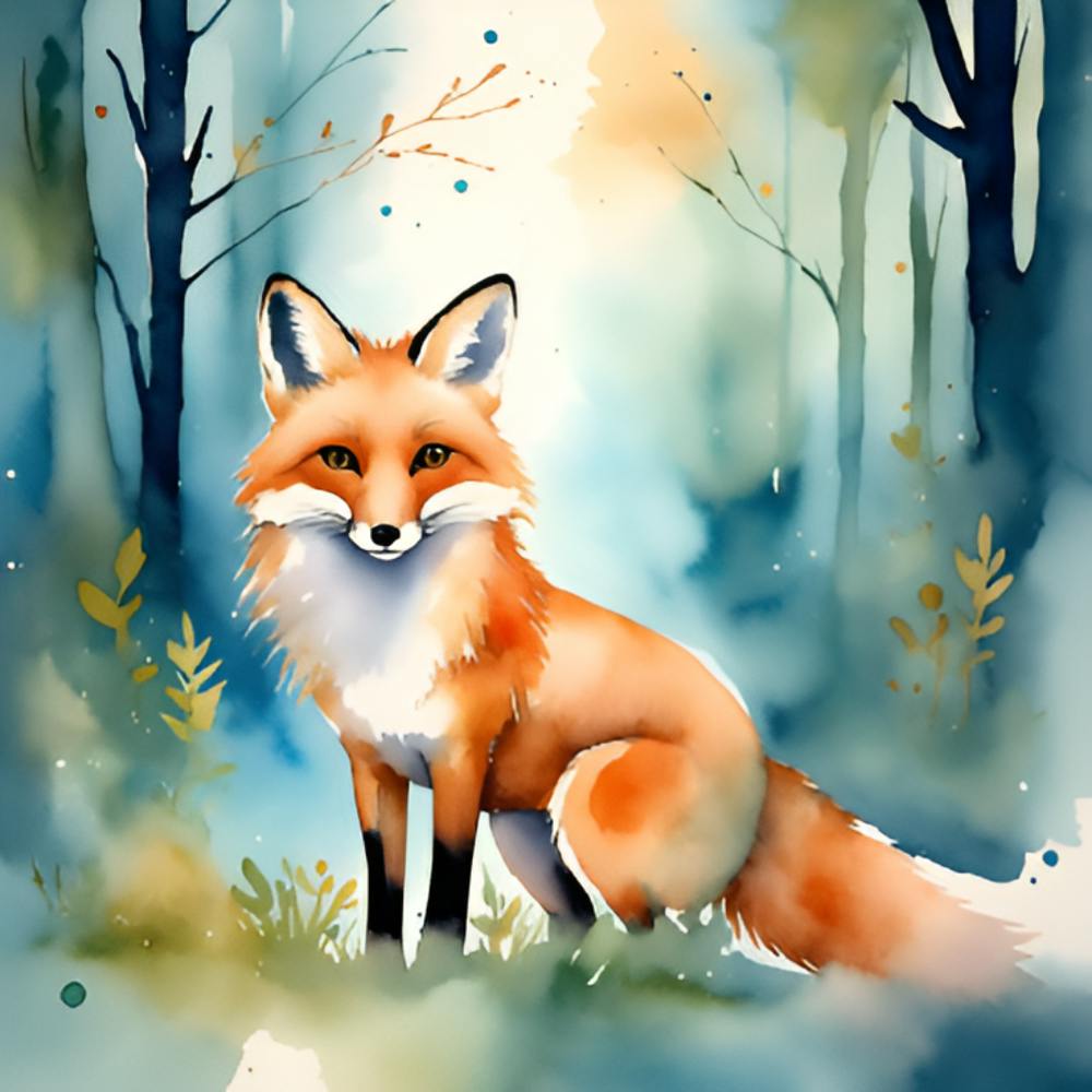 A Clever Fox Roams Gracefully