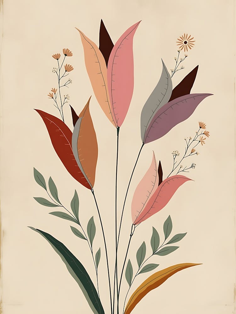 Sanfte Wildblumen-Farbtöne