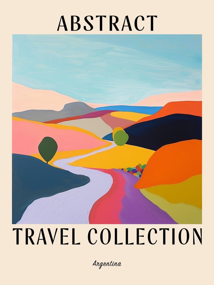 Abstract Travel Collection Poster Argentina 1