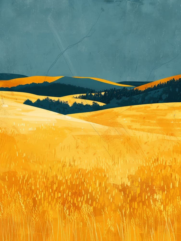 Yellow Wheat Field