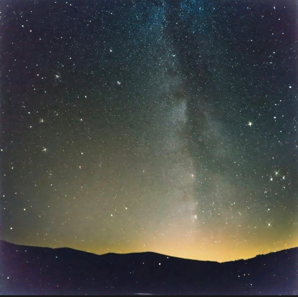 Big outdoors starry sky