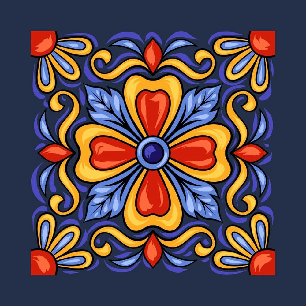 Mexican Floral Pattern 1