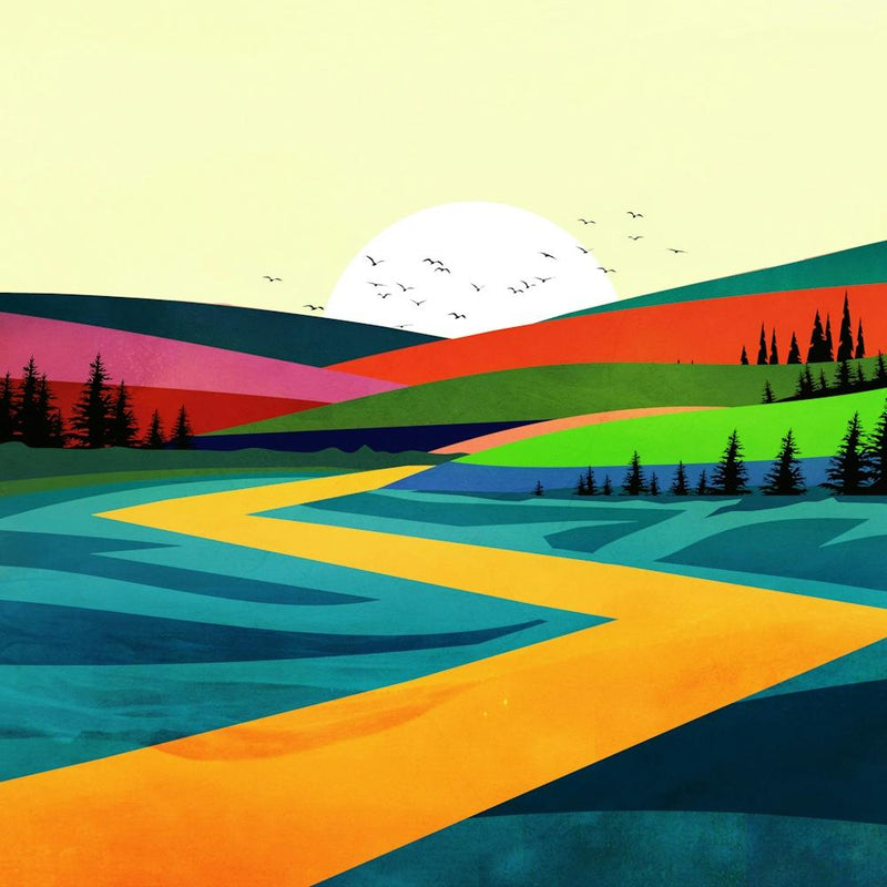 Colorful Country Road