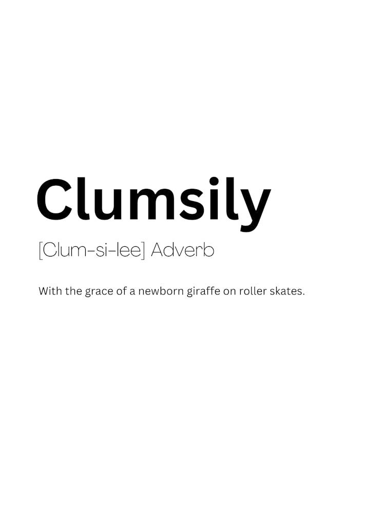 Clumsily Definition Meaning 1