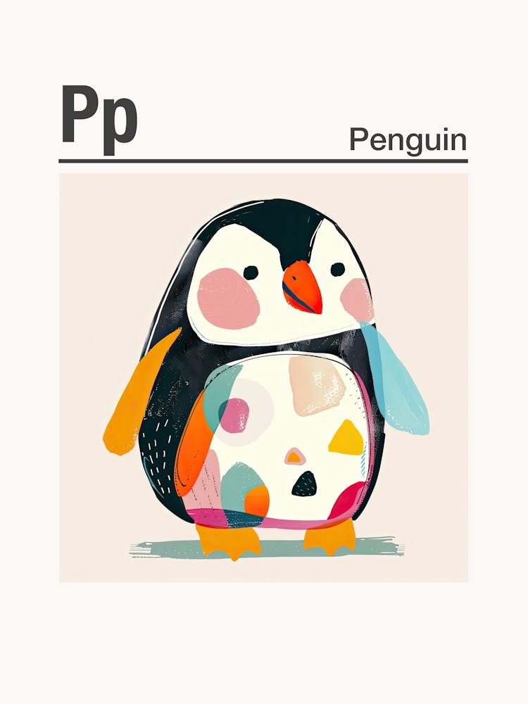 Animals Alphabet Penguin 4