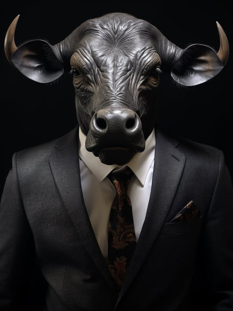African Buffalo Wearing A Suit 1
