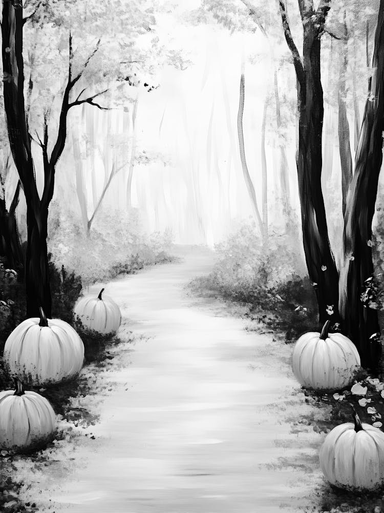Black And White Pumpkins 16